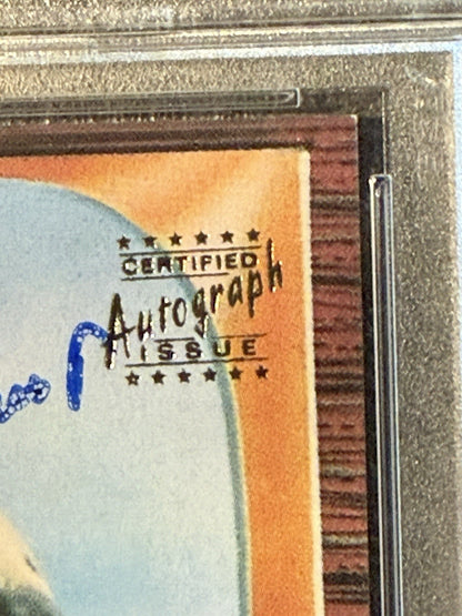 Willie Mays Signed 1996 Topps CERTIFIED Issue 1955 Bowman On Card Auto PSA Coa