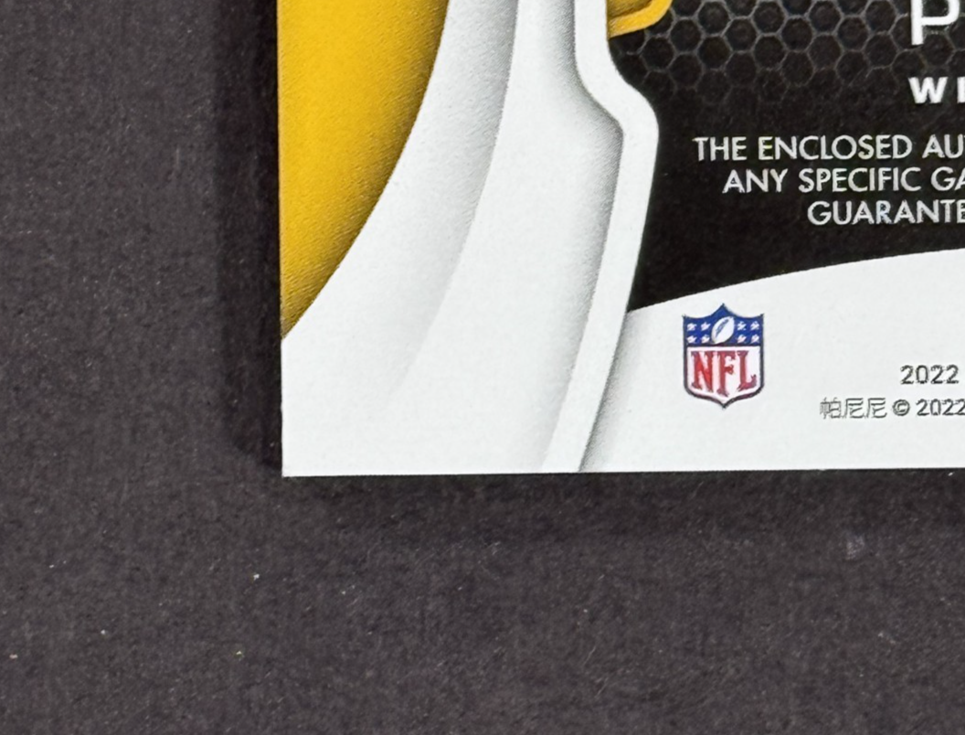 2022 Panini Certified George Pickens Freshman Fabric Rookie Auto /15 Rpa Cowboys