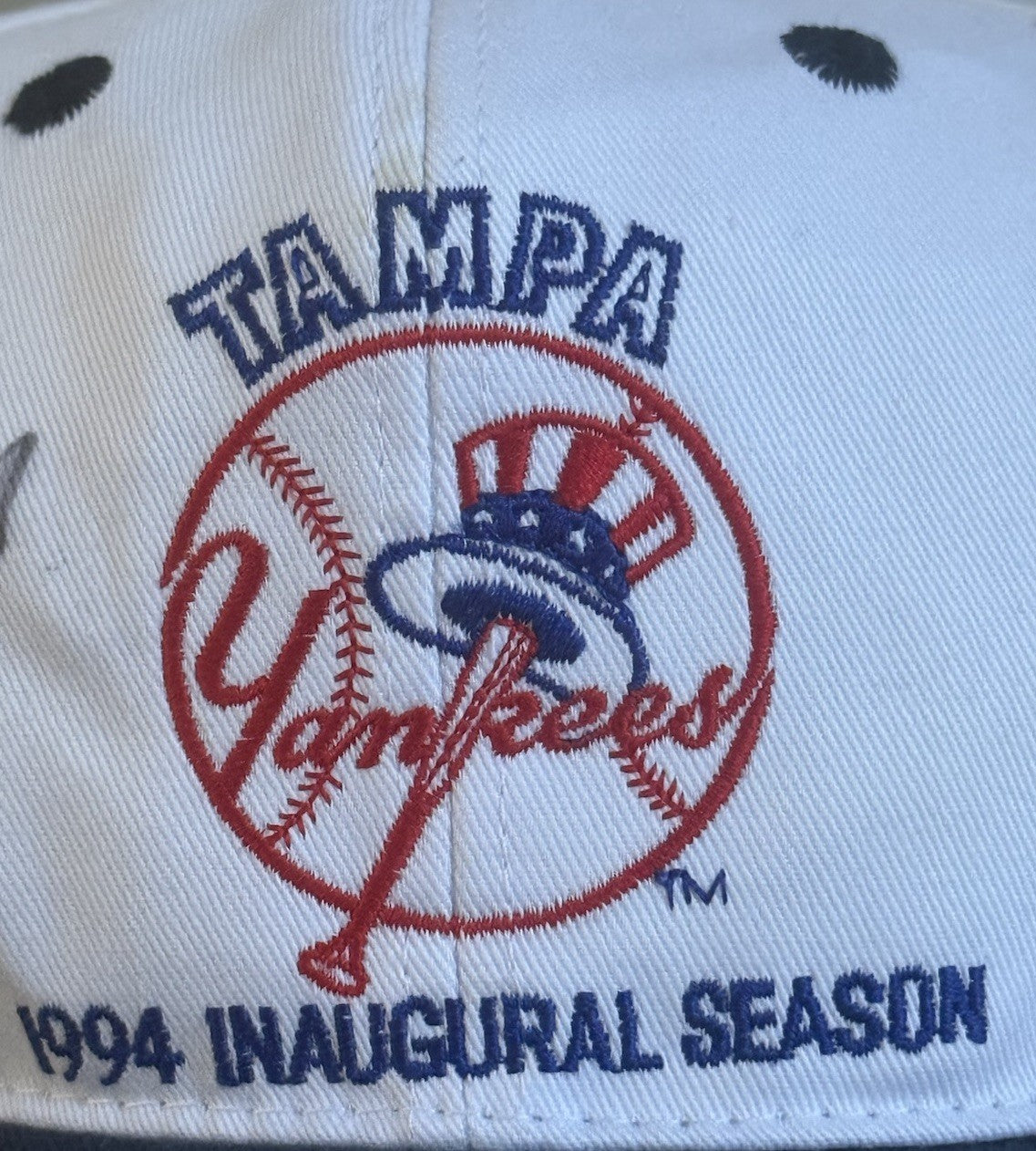 George Steinbrenner Signed 1994 Inaugural Season Tampa Yankees Hat Auto Jsa Case