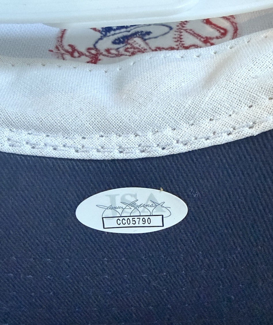 George Steinbrenner Signed 1994 Inaugural Season Tampa Yankees Hat Auto Jsa Case