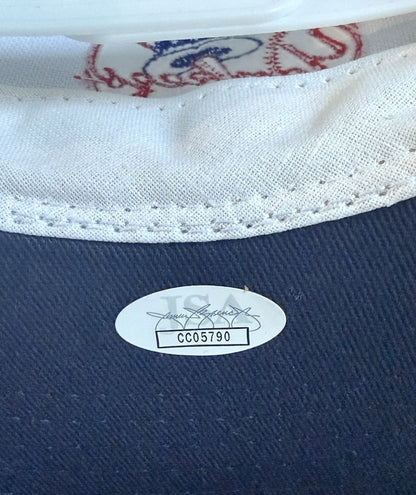 George Steinbrenner Signed 1994 Inaugural Season Tampa Yankees Hat Auto Jsa Case