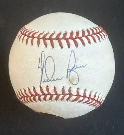 Nolan Ryan Signed Official American League Baseball Auto JSA Coa Rangers Mets