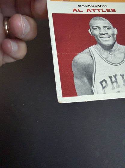 Fleer 1961-62 Fleer Al Attles #1 Philadelphia Warriors RC Rookie Vg