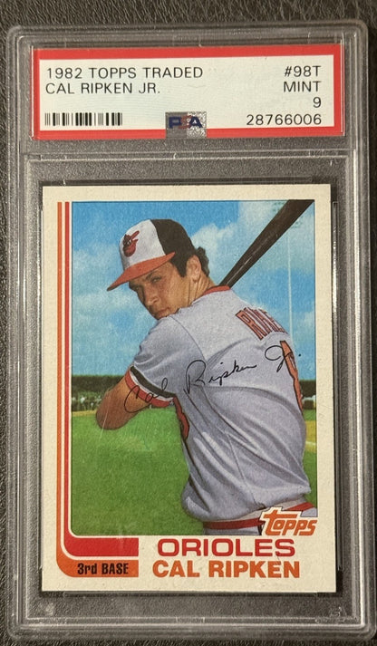 1982 TOPPS TRADED #98T CAL RIPKEN JR. ROOKIE PSA 9 Mint Rc