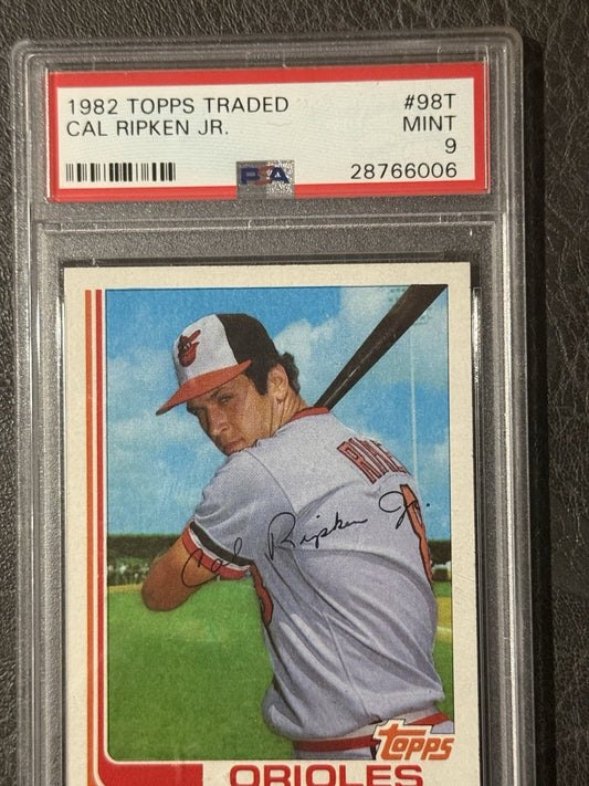 1982 TOPPS TRADED #98T CAL RIPKEN JR. ROOKIE PSA 9 Mint Rc