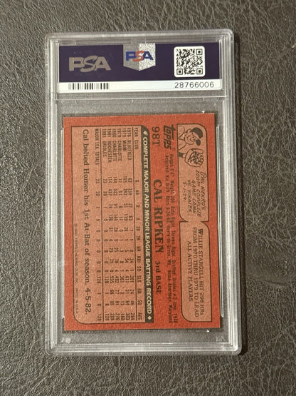 1982 TOPPS TRADED #98T CAL RIPKEN JR. ROOKIE PSA 9 Mint Rc