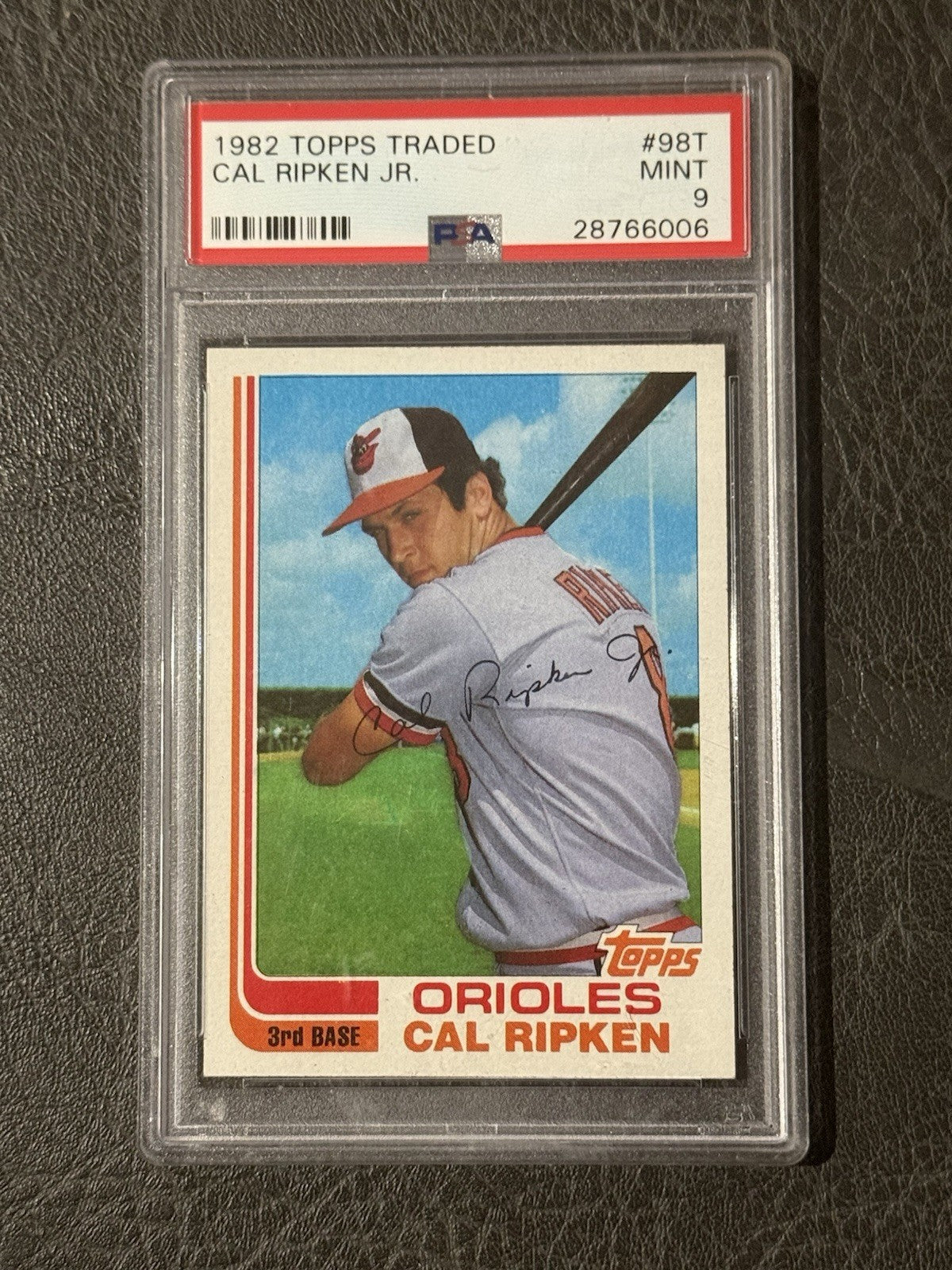 1982 TOPPS TRADED #98T CAL RIPKEN JR. ROOKIE PSA 9 Mint Rc