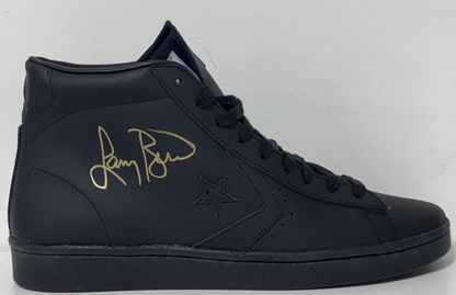 Larry Bird Signed Converse Pro Leather '76 Gold Auto PSA COA Celtics HOF W/Case