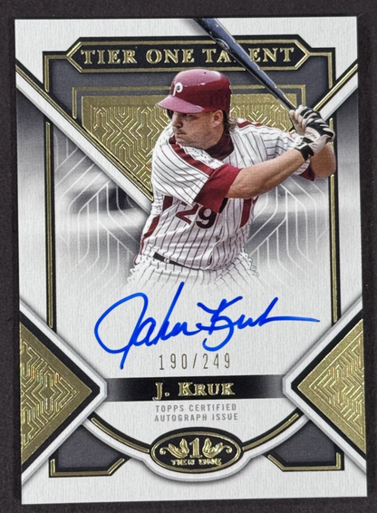 2023 Topps Certified Tier One Talent John Kruk Auto /249 Philadelphia Phillies