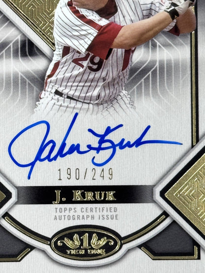 2023 Topps Certified Tier One Talent John Kruk Auto /249 Philadelphia Phillies