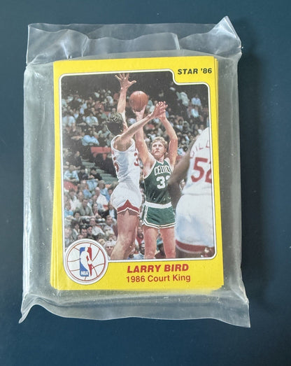 1986 STAR COURT KINGS FACTORY SEALED Basketball SET MICHAEL JORDAN BIRD + Rare