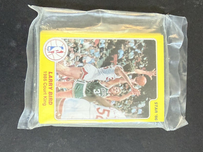 1986 STAR COURT KINGS FACTORY SEALED Basketball SET MICHAEL JORDAN BIRD + Rare