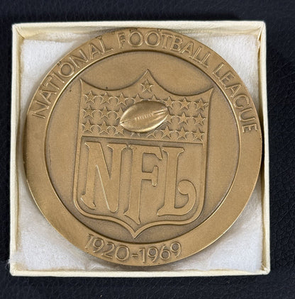 National Football League 1969 Medallion Golden Anniversary Bronze Medal New Jets