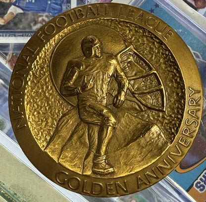 National Football League 1969 Medallion Golden Anniversary Bronze Medal New Jets
