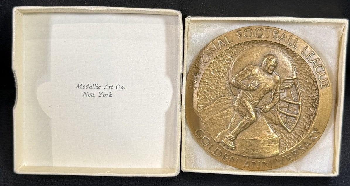 National Football League 1969 Medallion Golden Anniversary Bronze Medal New Jets