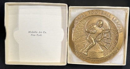 National Football League 1969 Medallion Golden Anniversary Bronze Medal New Jets