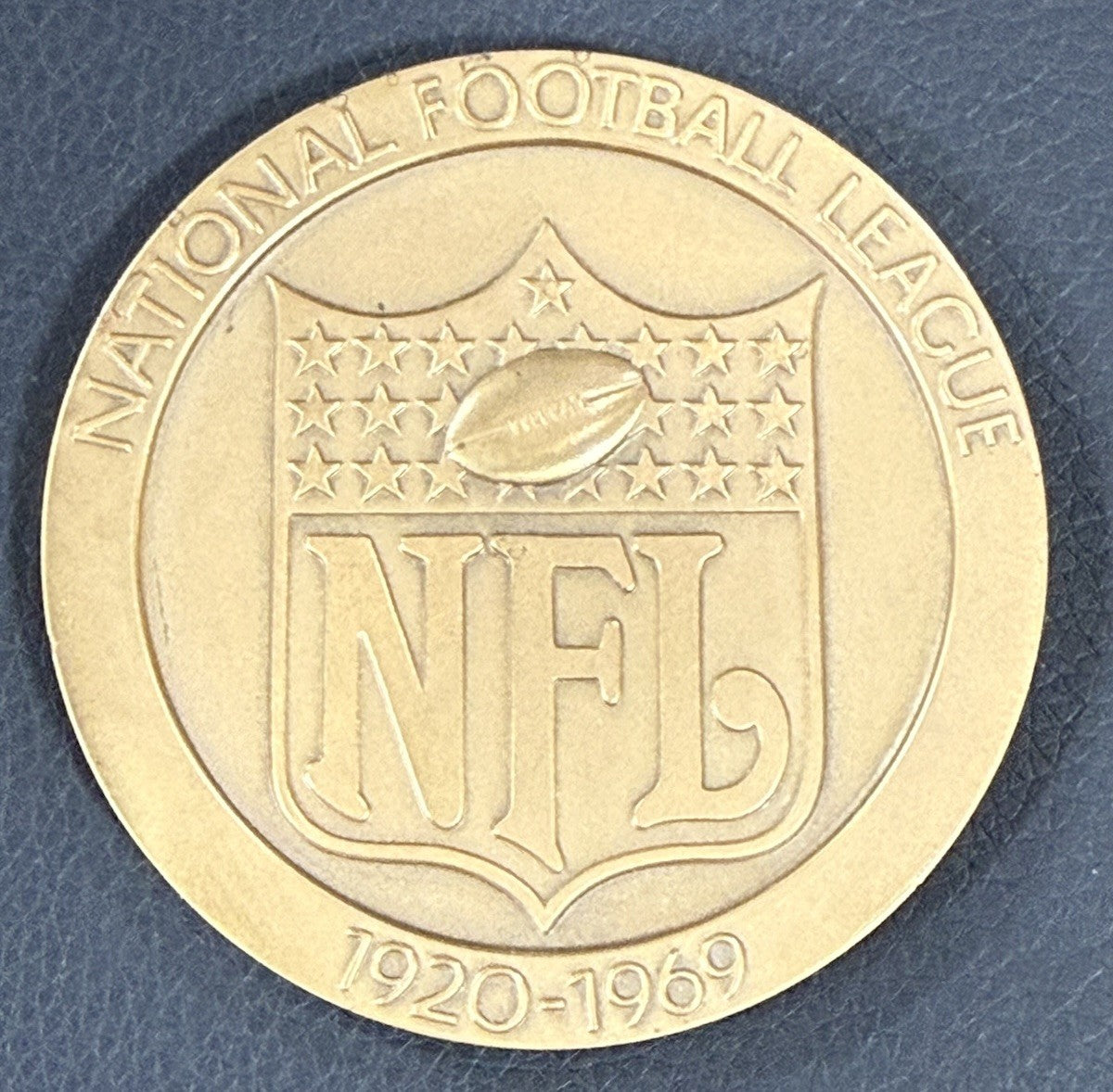 National Football League 1969 Medallion Golden Anniversary Bronze Medal New Jets