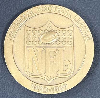 National Football League 1969 Medallion Golden Anniversary Bronze Medal New Jets