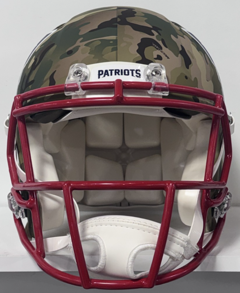 Tom Brady Signed Patriots Riddell Camo Auth FS Helmet Auto Fanatics COA W/Case