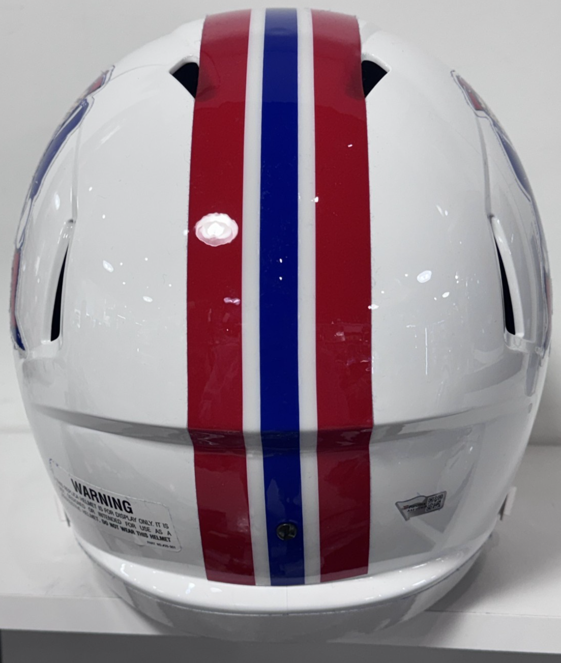 Tom Brady Signed Patriots Riddell Throwback Replica Helmet Auto Fanatics W/Case