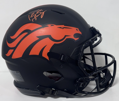 Peyton Manning Signed Broncos Riddell Auth Eclipse FS Helmet Auto Fanatics COA