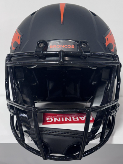 Peyton Manning Signed Broncos Riddell Auth Eclipse FS Helmet Auto Fanatics COA
