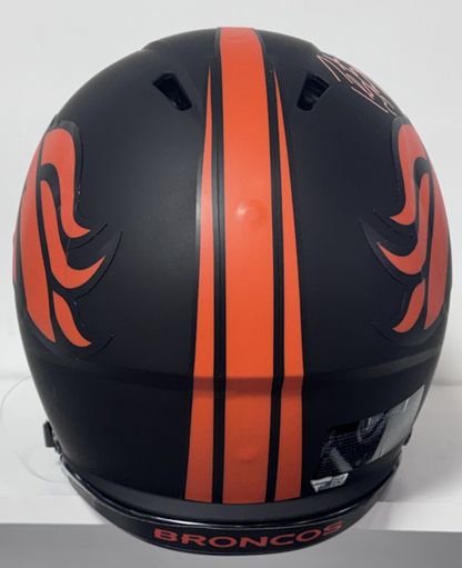 Peyton Manning Signed Broncos Riddell Auth Eclipse FS Helmet Auto Fanatics COA