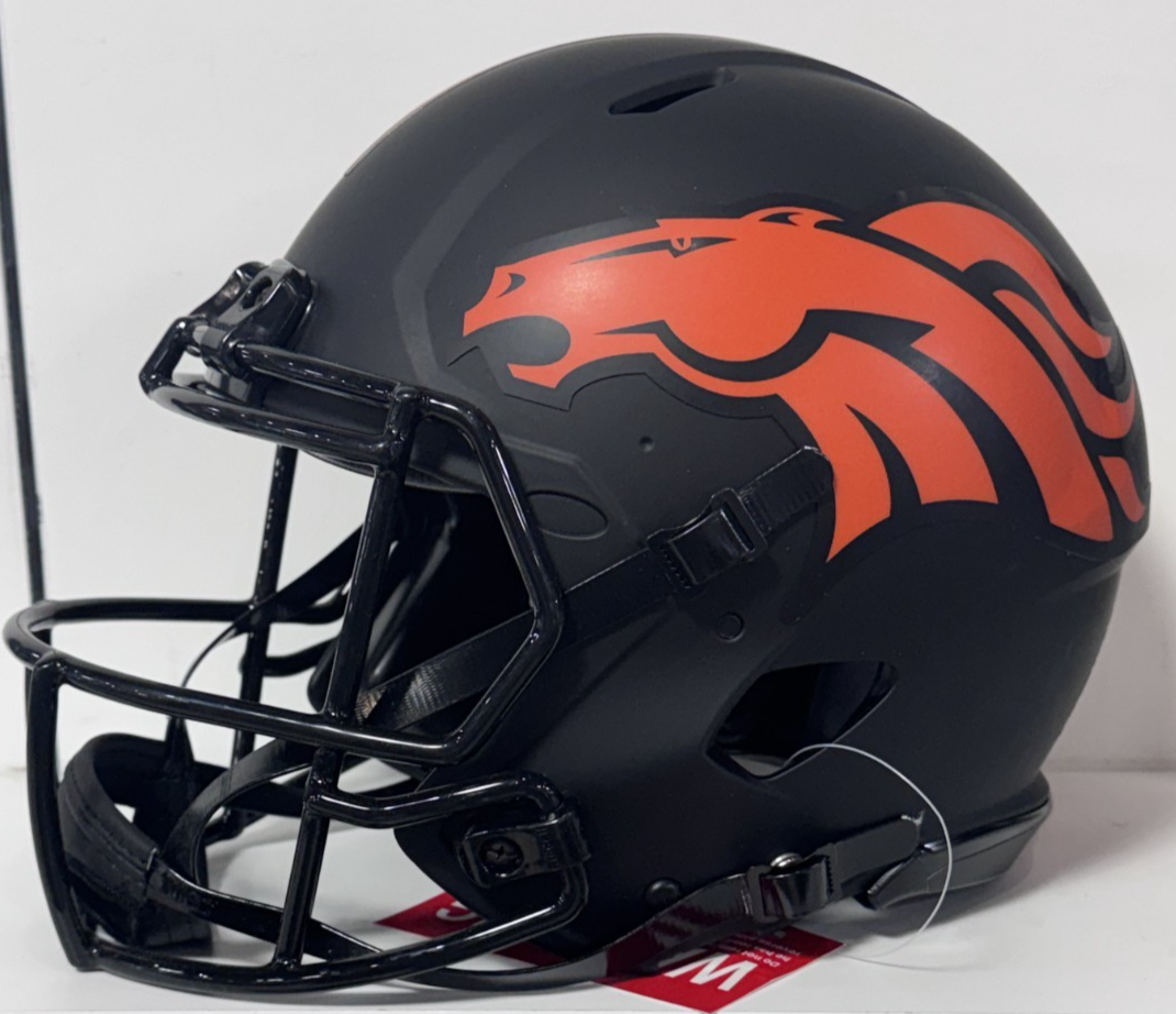 Peyton Manning Signed Broncos Riddell Auth Eclipse FS Helmet Auto Fanatics COA