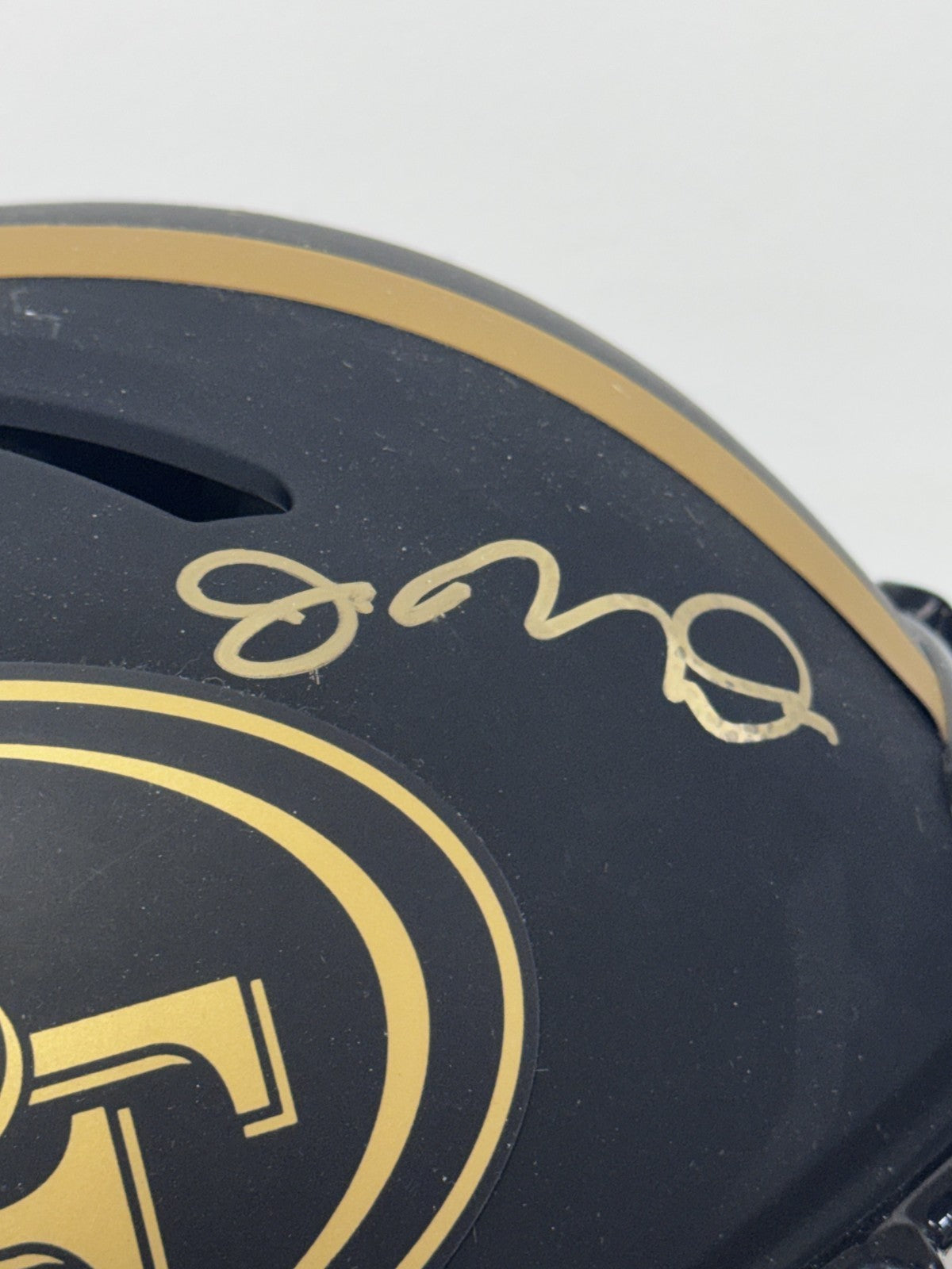 Joe Montana Jerry Rice 49ers Signed Riddell Eclipse Helmet Auto JSA BAS COA Case