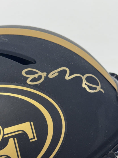 Joe Montana Jerry Rice 49ers Signed Riddell Eclipse Helmet Auto JSA BAS COA Case