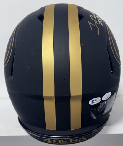 Joe Montana Jerry Rice 49ers Signed Riddell Eclipse Helmet Auto JSA BAS COA Case
