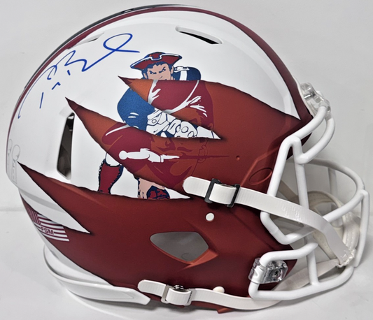Tom Brady Signed 1/1 Patriots Buccaneers Authentic FS Helmet Auto Fanatics LOA