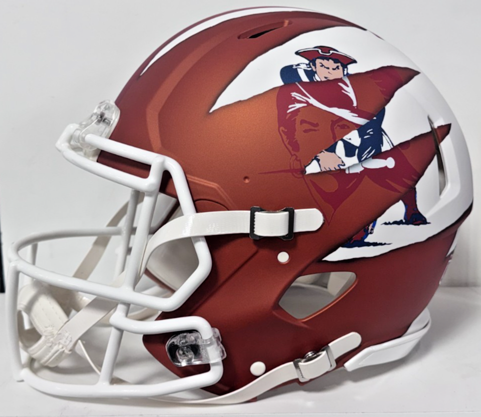 Tom Brady Signed 1/1 Patriots Buccaneers Authentic FS Helmet Auto Fanatics LOA