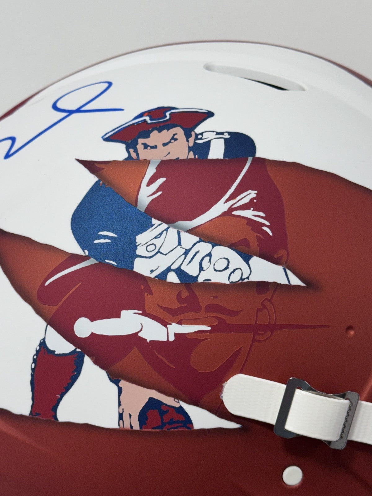 Tom Brady Signed 1/1 Patriots Buccaneers Authentic FS Helmet Auto Fanatics LOA