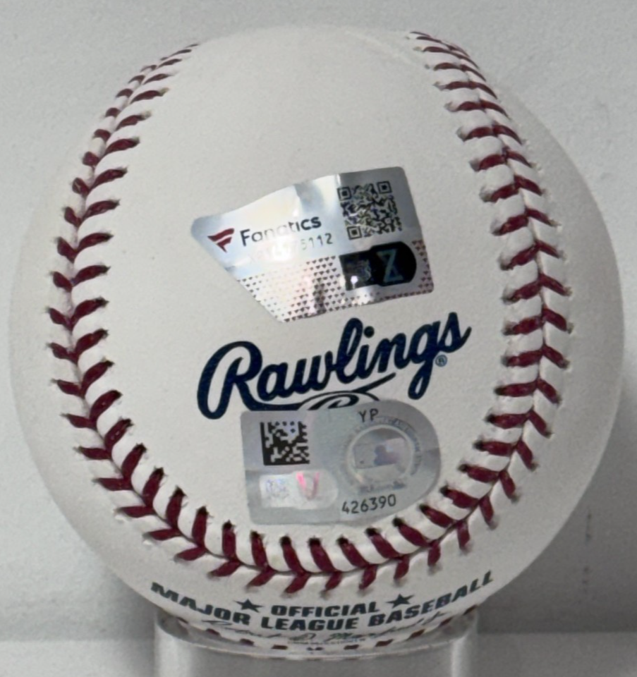 Ronald Acuna Jr Signed Official Baseball 40/70 Club Auto Fanatics W/Case Braves