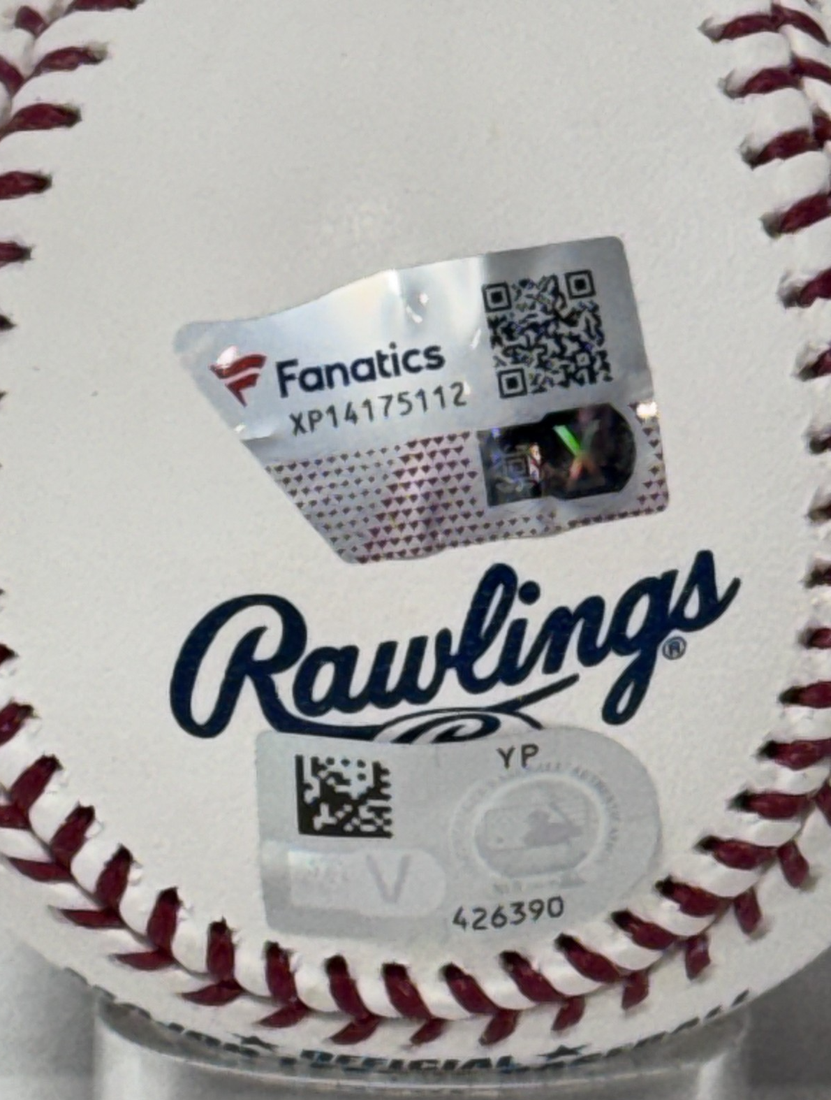 Ronald Acuna Jr Signed Official Baseball 40/70 Club Auto Fanatics W/Case Braves