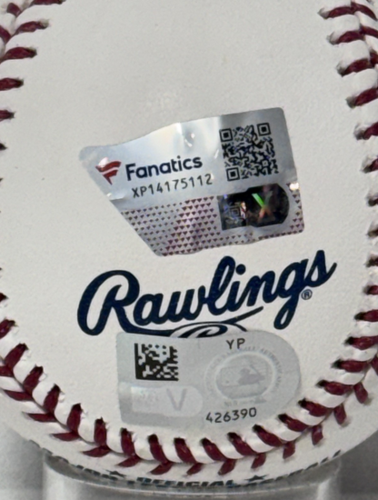 Ronald Acuna Jr Signed Official Baseball 40/70 Club Auto Fanatics W/Case Braves