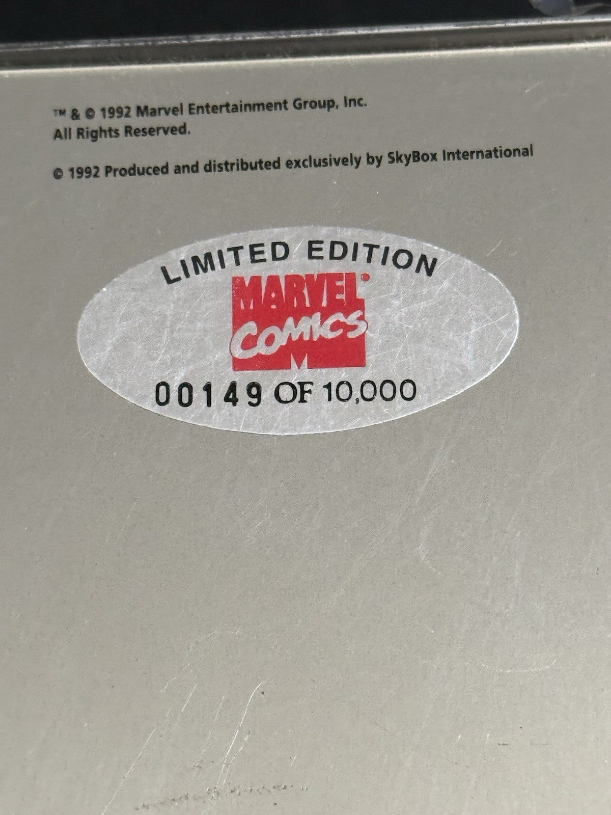 1992 Skybox Marvel Universe Series 3 Factory Sealed Collector's Tin 149/10,000