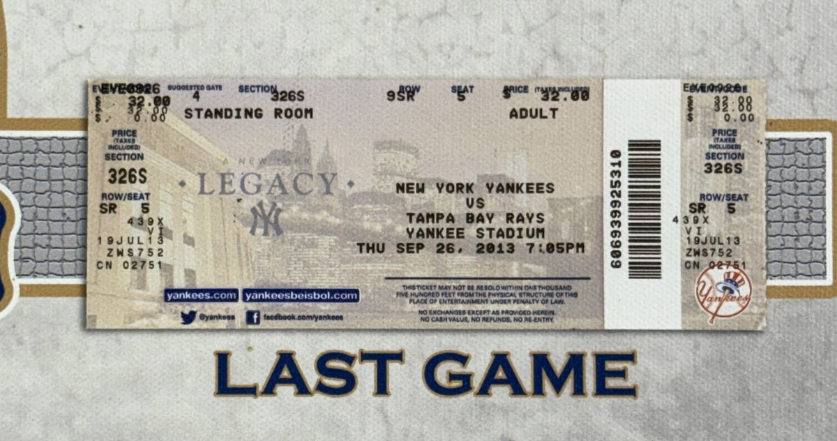 Mariano Rivera Yankees Thats My Ticket Career Collage Canvas 2013 Final Season
