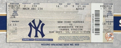 Mariano Rivera Yankees Thats My Ticket Career Collage Canvas 2013 Final Season