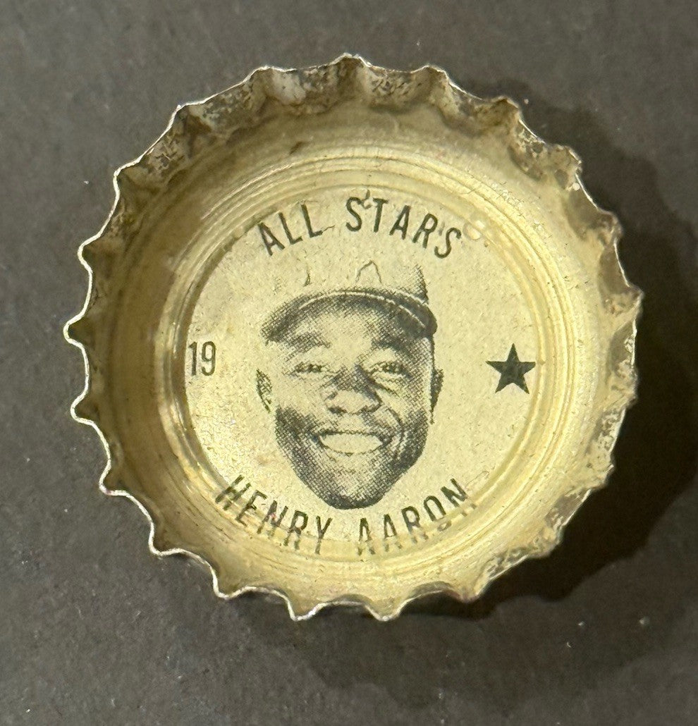 1967 Coca-Cola Bottle Cap Han Aaron #N19 All Stars Atlanta Braves Coke HOF