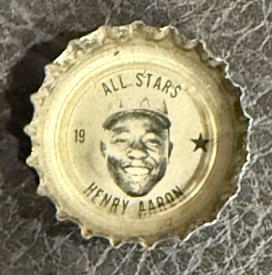 1967 Coca-Cola Bottle Cap Han Aaron #N19 All Stars Atlanta Braves Coke HOF