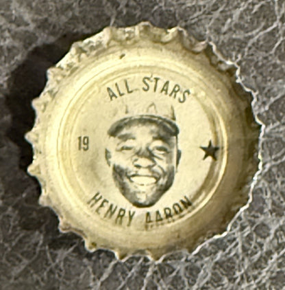 1967 Coca-Cola Bottle Cap Han Aaron #N19 All Stars Atlanta Braves Coke HOF
