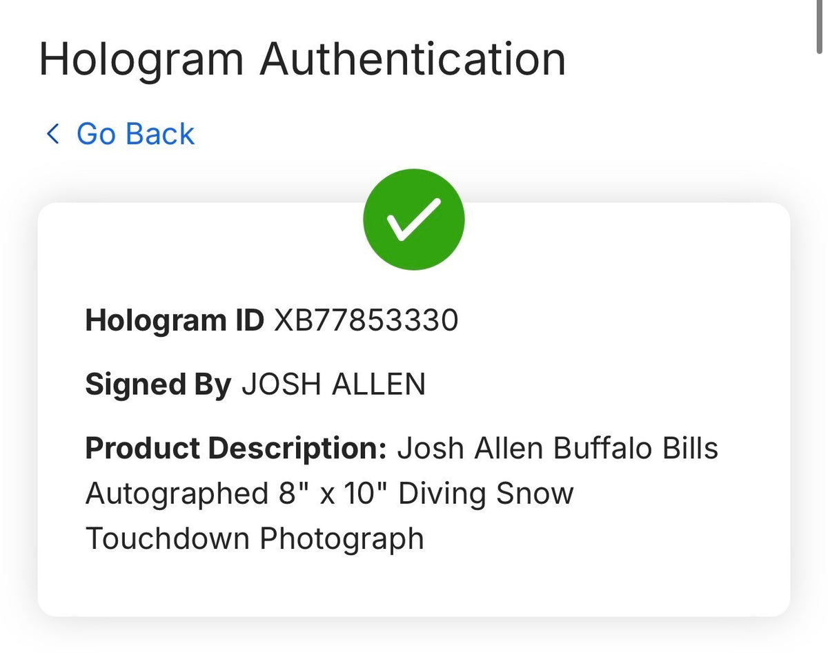 Josh Allen Signed 8x10 Framed Dive Photo Buffalo Bills Auto MVP Fanatics COA