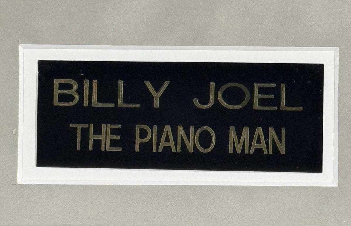 Billy Joel Signed 8x10 Photo Framed Auto The Piano Man Suede Matting PSA COA