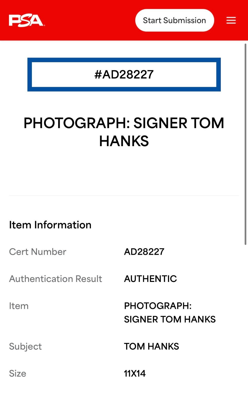 Tom Hanks Signed 11x14 Photo Framed Autograph A League of Their Own PSA COA