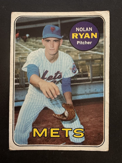 1969 Topps Nolan Ryan #533 Ny Mets 2nd Year Ny Mets Vg Dead Centered