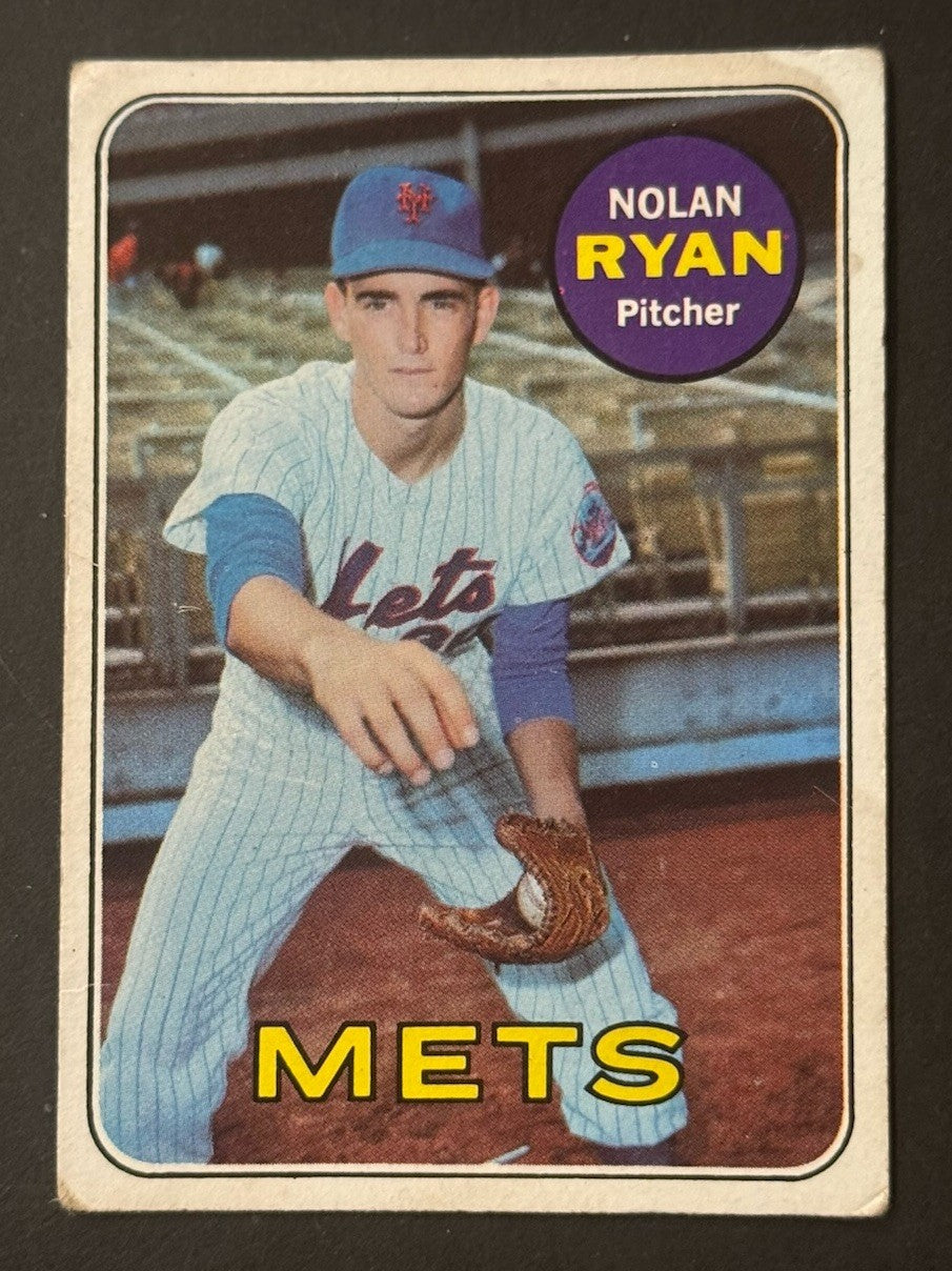 1969 Topps Nolan Ryan #533 Ny Mets 2nd Year Ny Mets Vg Dead Centered