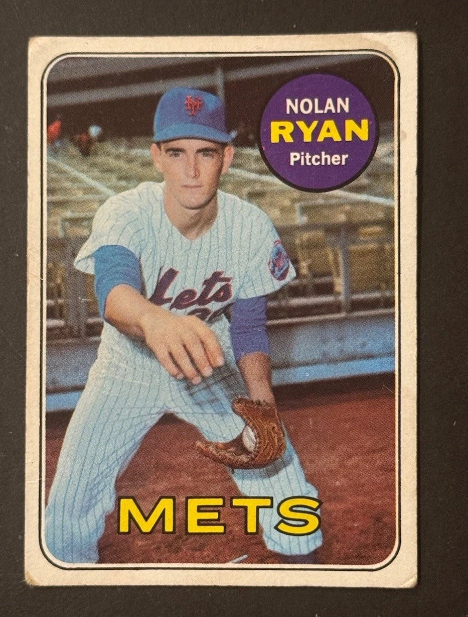 1969 Topps Nolan Ryan #533 Ny Mets 2nd Year Ny Mets Vg Dead Centered