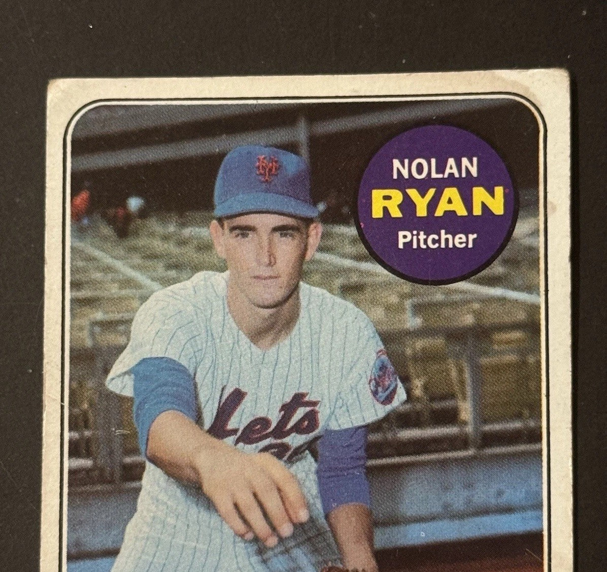 1969 Topps Nolan Ryan #533 Ny Mets 2nd Year Ny Mets Vg Dead Centered